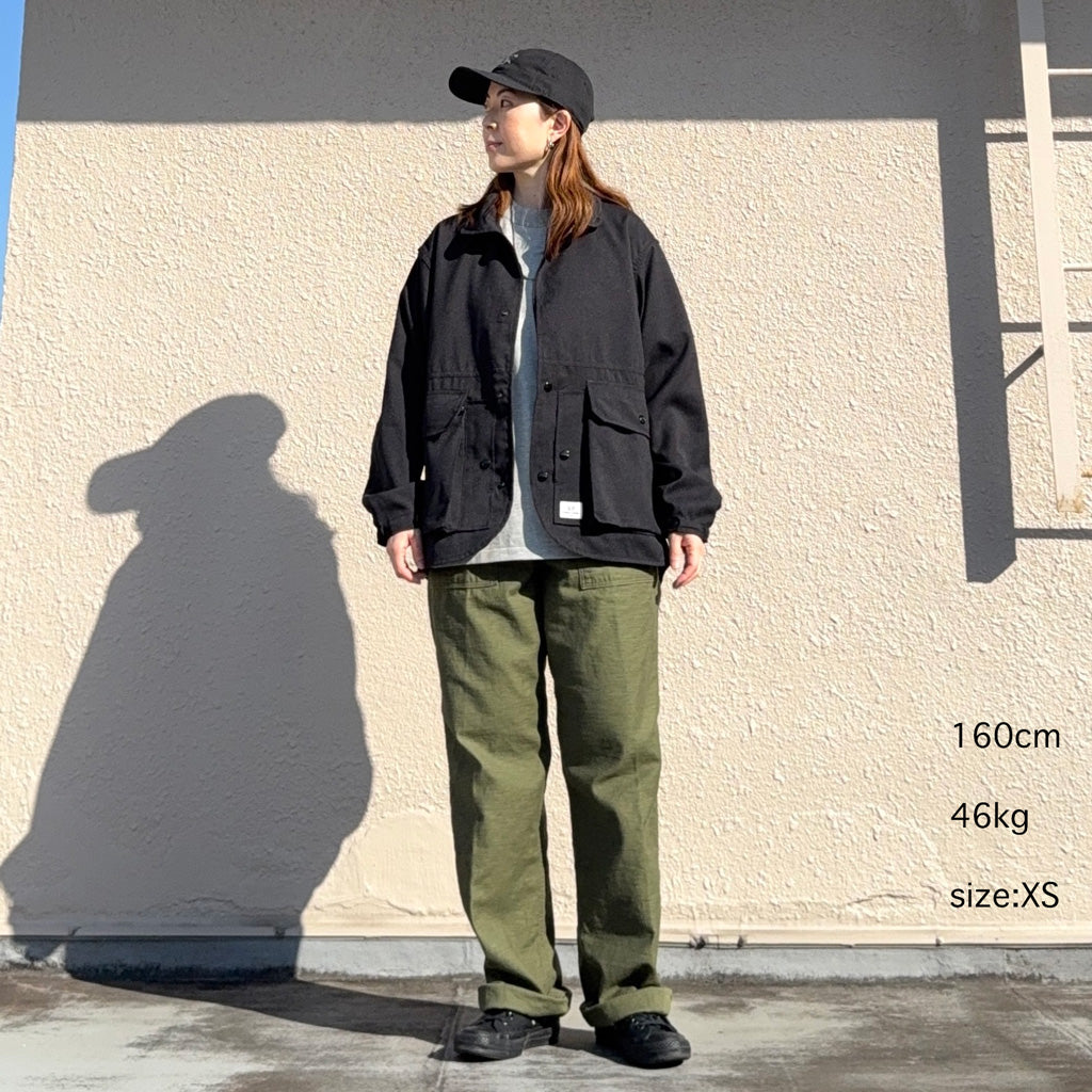 SASSAFRAS : CULTIVATOR JACKET(WOOLINO) (BLACK)