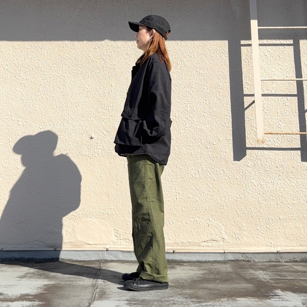 SASSAFRAS : CULTIVATOR JACKET(WOOLINO) (BLACK)
