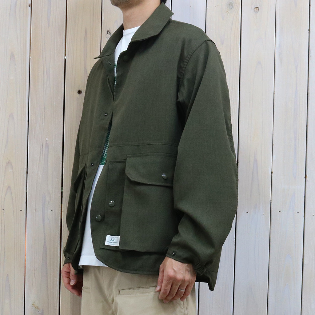 SASSAFRAS : CULTIVATOR JACKET(WOOLINO) (OLIVE)
