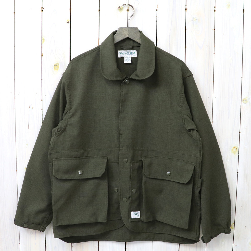 SASSAFRAS : CULTIVATOR JACKET(WOOLINO) (OLIVE)