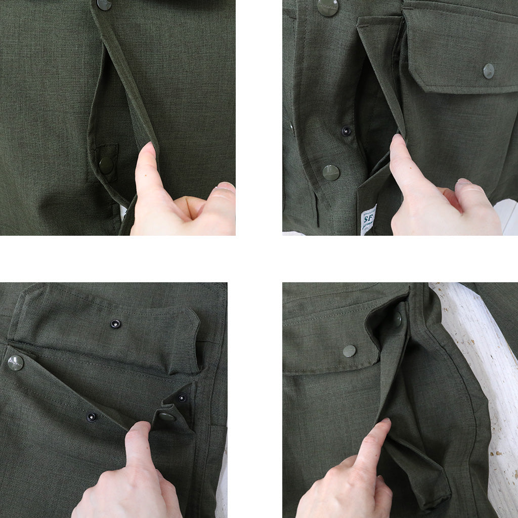SASSAFRAS : CULTIVATOR JACKET(WOOLINO) (OLIVE)