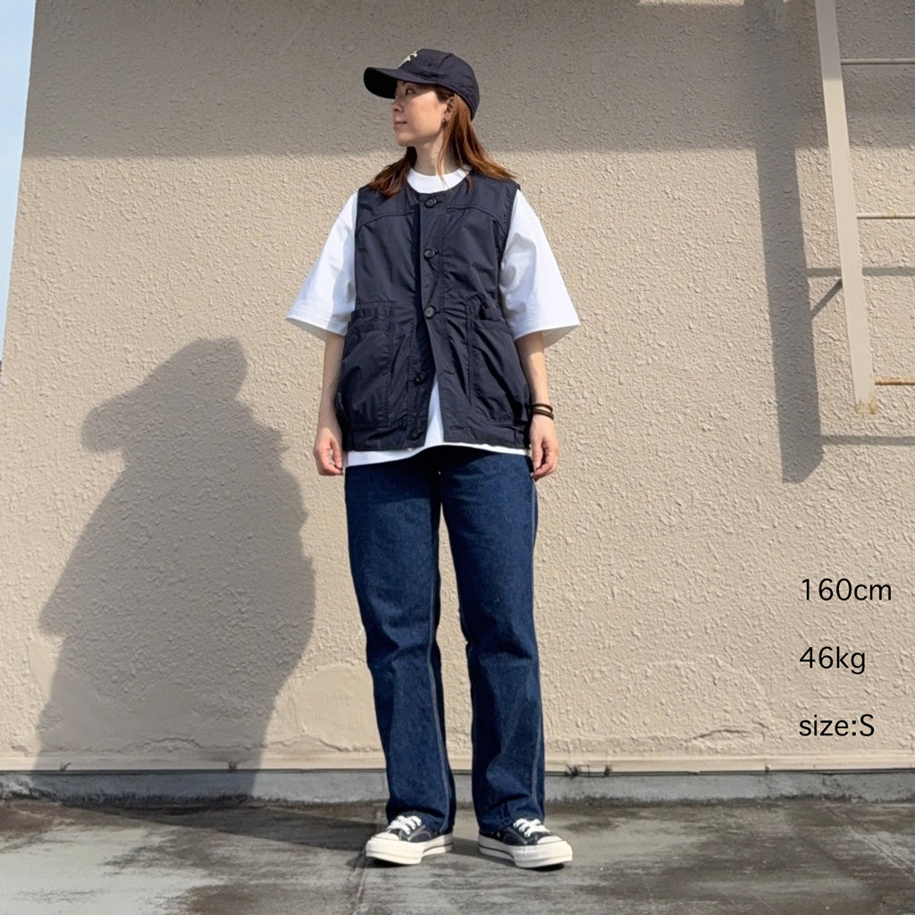 SASSAFRAS『OVERGROWN HIKER VEST(TREK NYLON)』(NAVY)