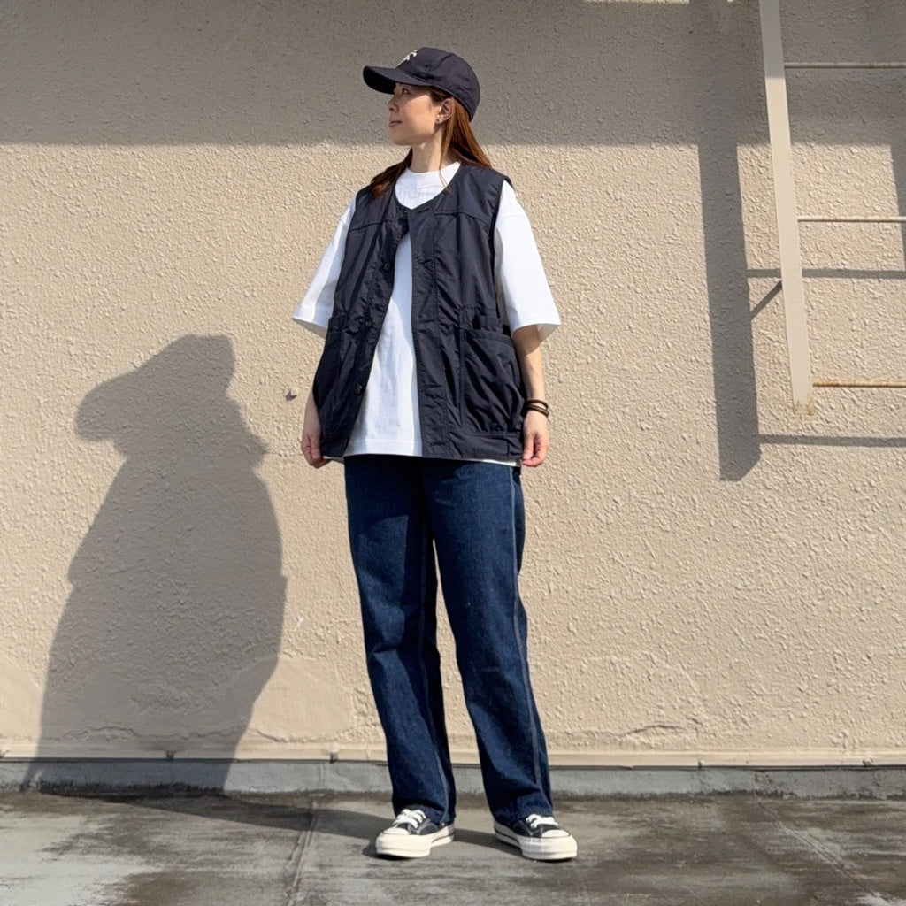 SASSAFRAS『OVERGROWN HIKER VEST(TREK NYLON)』(NAVY)