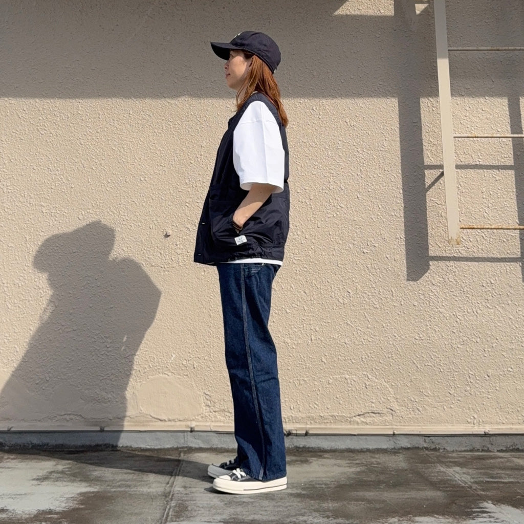 SASSAFRAS『OVERGROWN HIKER VEST(TREK NYLON)』(NAVY)