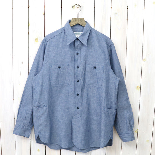SASSAFRAS : GARDENING AT NIGHT SHIRT(5oz CHAMBRAY) (BLUE)