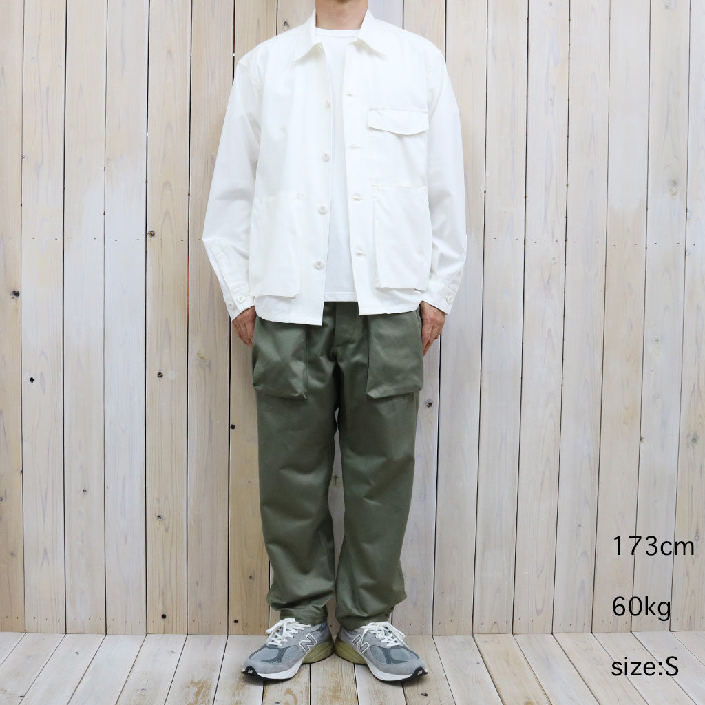 SASSAFRAS : DIGS CREW HALF(ARMY RIPSTOP) (OFF WHITE)