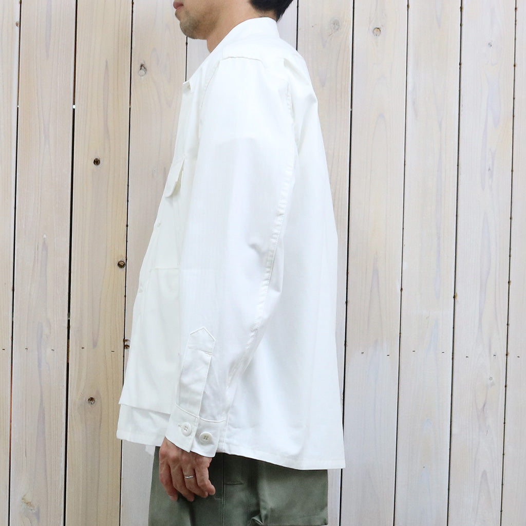 SASSAFRAS : DIGS CREW HALF(ARMY RIPSTOP) (OFF WHITE)