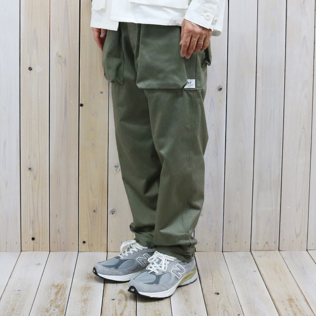 SASSAFRAS : DIGS CREW PANTS 4/5(41 KHAKI CHINO) (OLIVE)