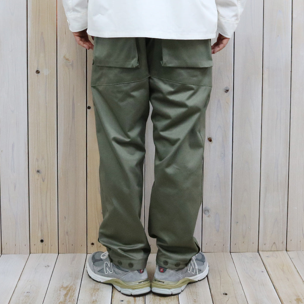 SASSAFRAS : DIGS CREW PANTS 4/5(41 KHAKI CHINO) (OLIVE)