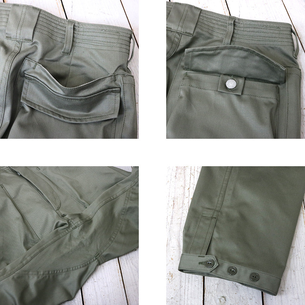 SASSAFRAS : DIGS CREW PANTS 4/5(41 KHAKI CHINO) (OLIVE)