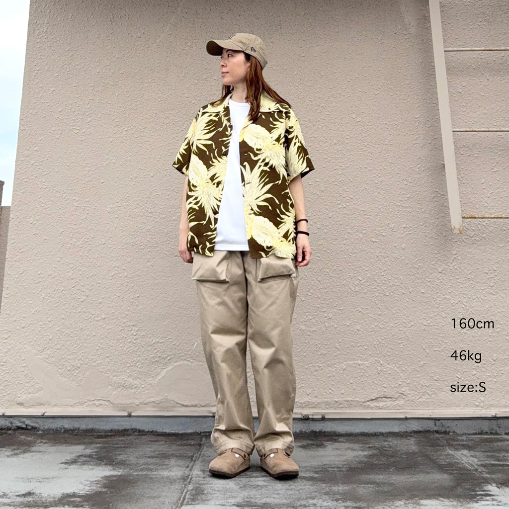 SASSAFRAS : DIGS CREW PANTS 4/5(41 KHAKI CHINO) (KHAKI)