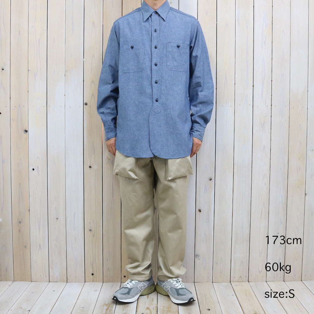SASSAFRAS : DIGS CREW PANTS 4/5(41 KHAKI CHINO) (KHAKI)
