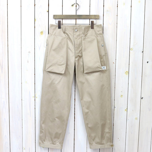 SASSAFRAS : DIGS CREW PANTS 4/5(41 KHAKI CHINO) (KHAKI)
