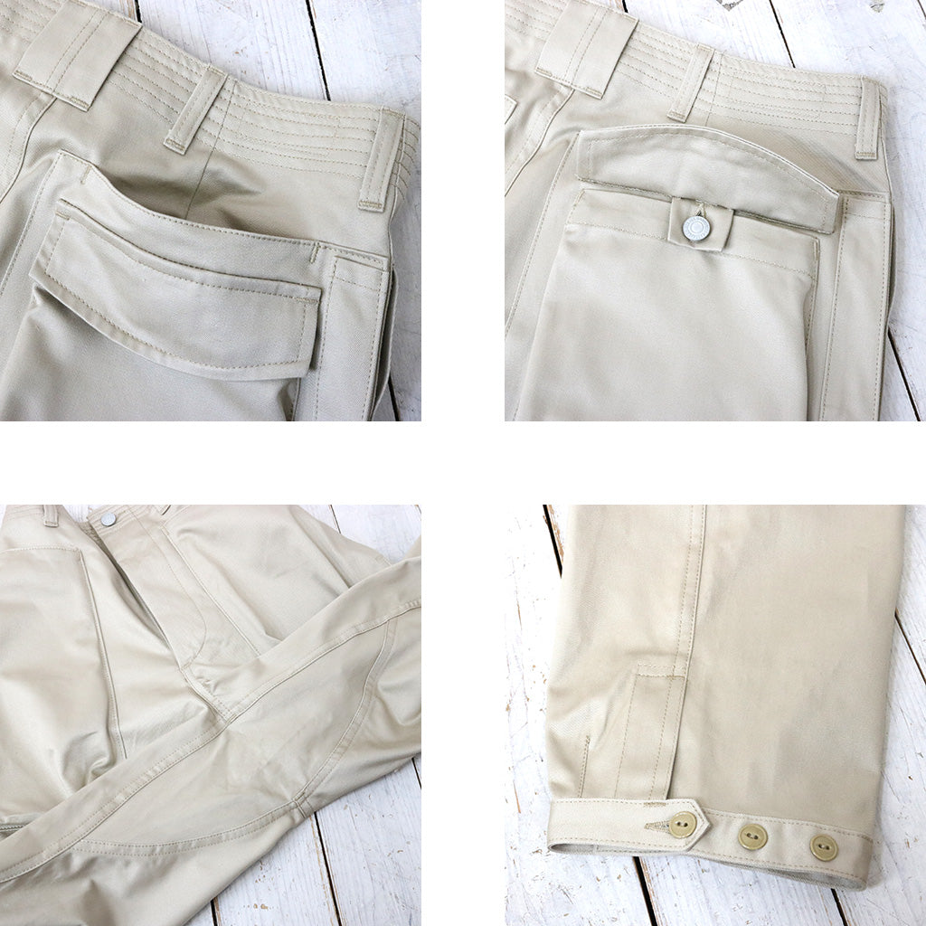 SASSAFRAS : DIGS CREW PANTS 4/5(41 KHAKI CHINO) (KHAKI)