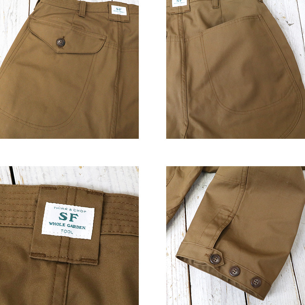 SASSAFRAS : LEAF WARDEN PANTS 4/5(WEATHER) (KHAKI)