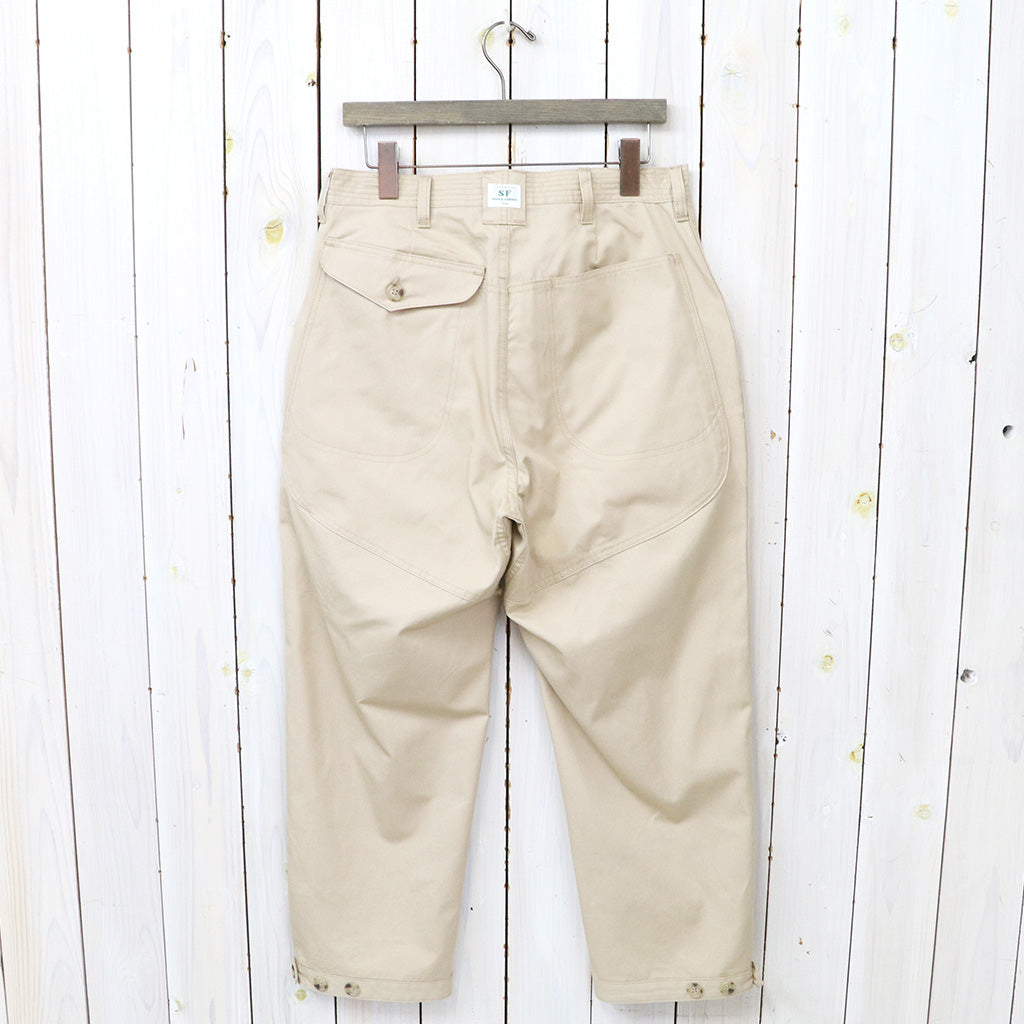 SASSAFRAS  : LEAF WARDEN PANTS 4/5(WEATHER) (BEIGE)