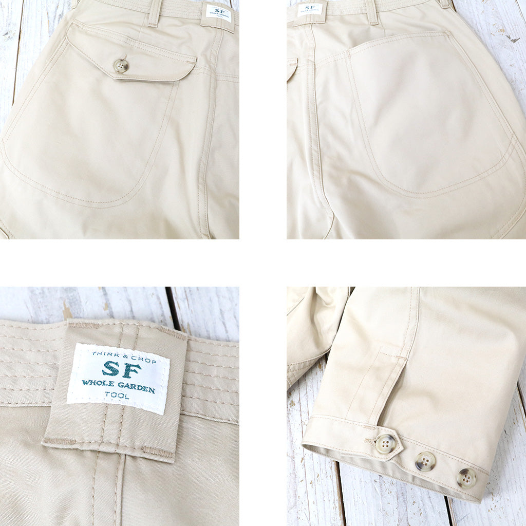 SASSAFRAS  : LEAF WARDEN PANTS 4/5(WEATHER) (BEIGE)
