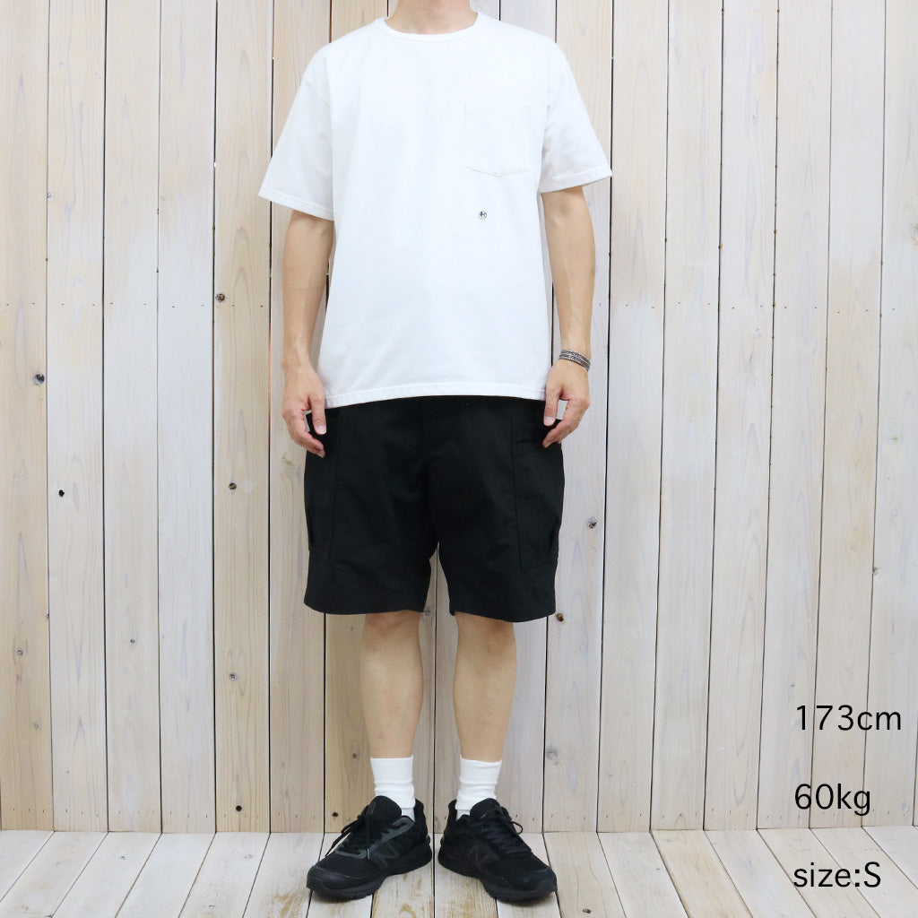 SASSAFRAS : OVERGROWN PANTS 1/2(ARMY RIPSTOP) (BLACK)