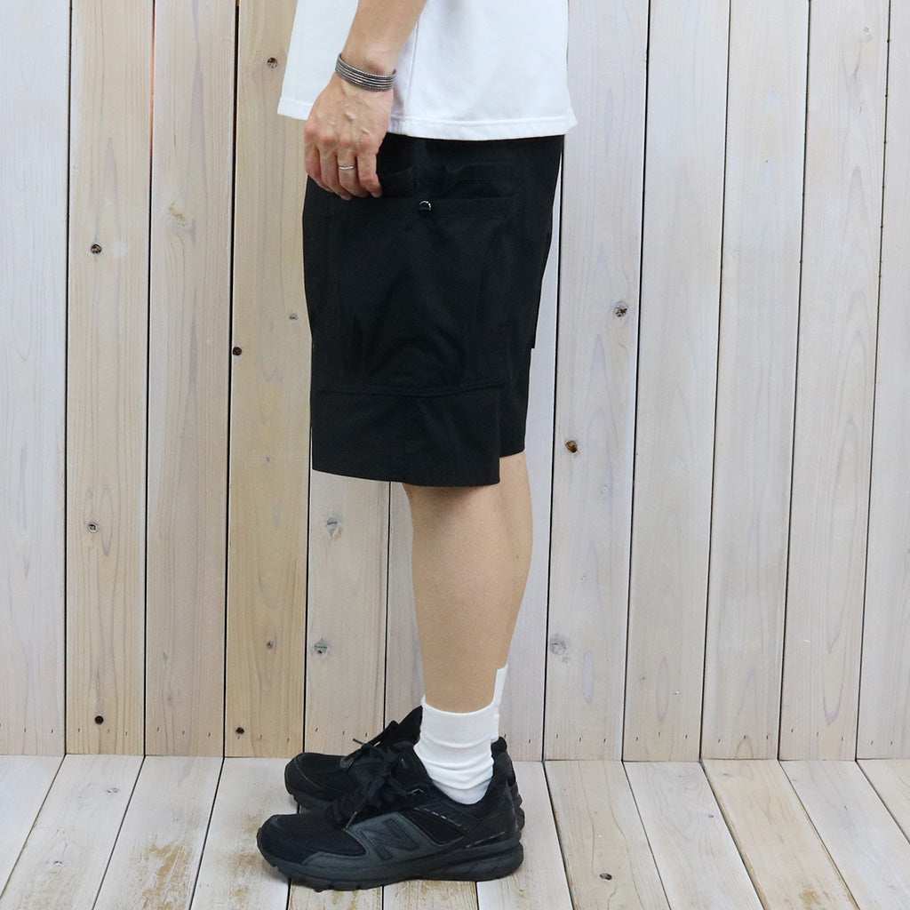 SASSAFRAS : OVERGROWN PANTS 1/2(ARMY RIPSTOP) (BLACK)