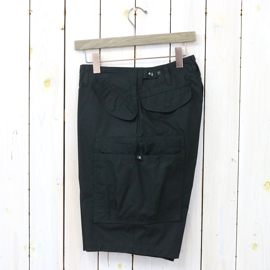 SASSAFRAS : OVERGROWN PANTS 1/2(ARMY RIPSTOP) (BLACK)