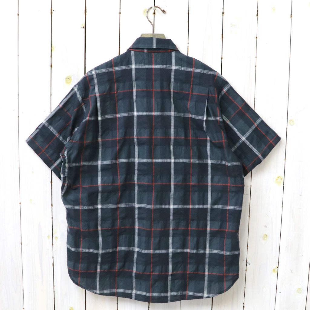 SASSAFRAS : DIGS CREW HALF 1/2(C/P RIPPLE CHECK) (BLACK WATCH)