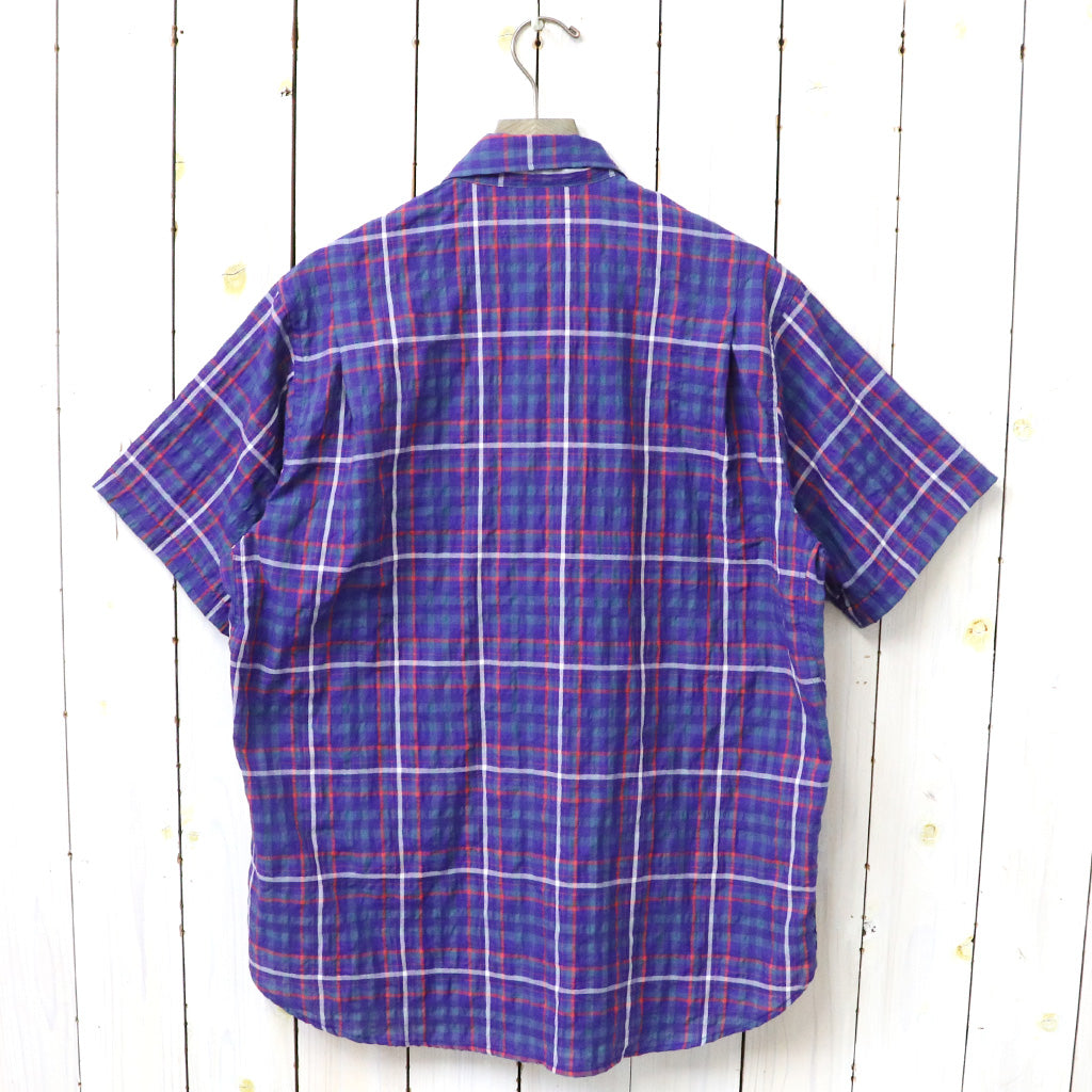 SASSAFRAS : DIGS CREW HALF 1/2(C/P RIPPLE CHECK) (BLUE)