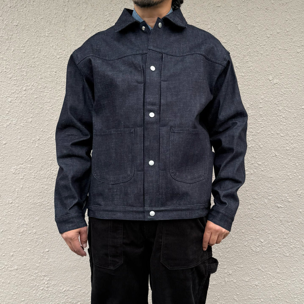SASSAFRAS : GARDENERS JACKET(13.5oz DENIM) (INDIGO)