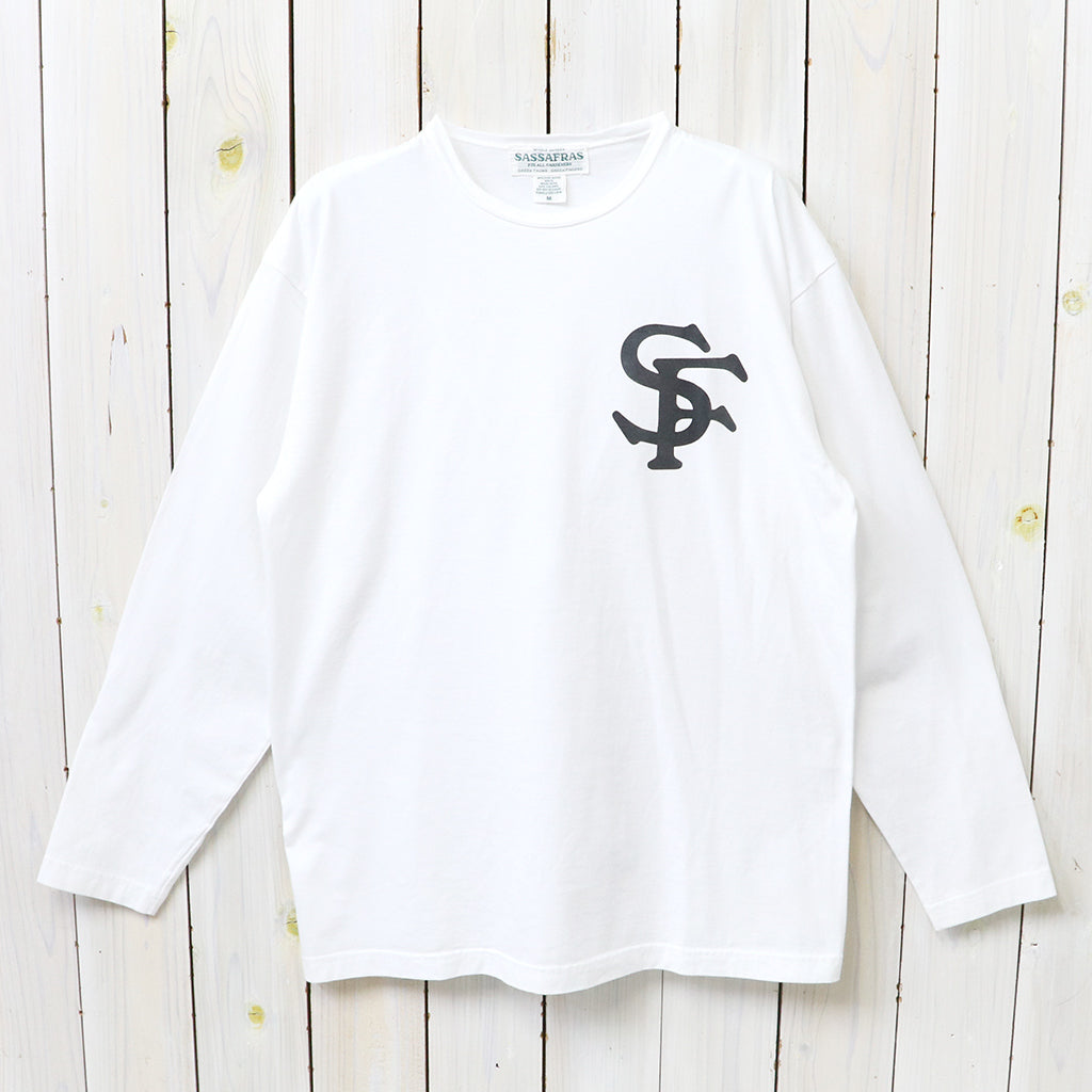 SASSAFRAS : SF LOGO TYPE T (WHITE)