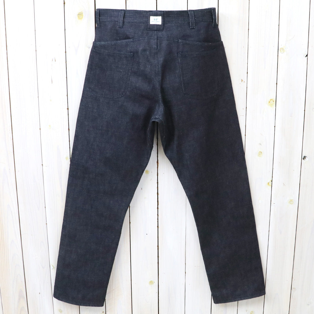 SASSAFRAS : GARDENING AT NIGHT PANTS(13.5oz DENIM) (INDIGO)