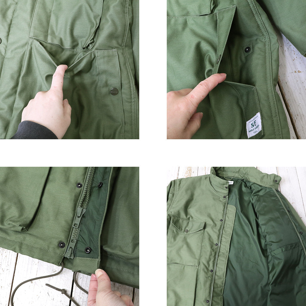 SASSAFRAS : D/C ARMOR BREAKER(BACK SATIN) (OLIVE)