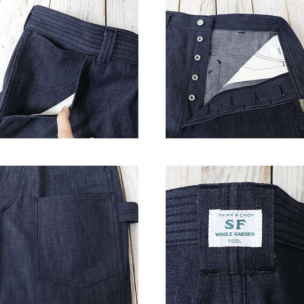 SASSAFRAS : D PRUNER PANTS(10.5oz WORK DENIM) (INDIGO)