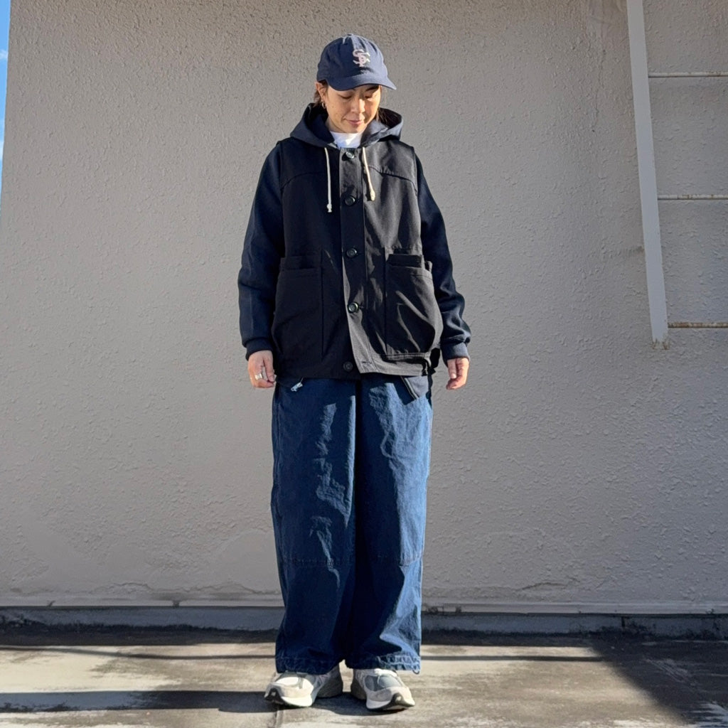 SASSAFRAS : OVERGROWN HIKER VEST(P/C WEATHER) (NAVY)