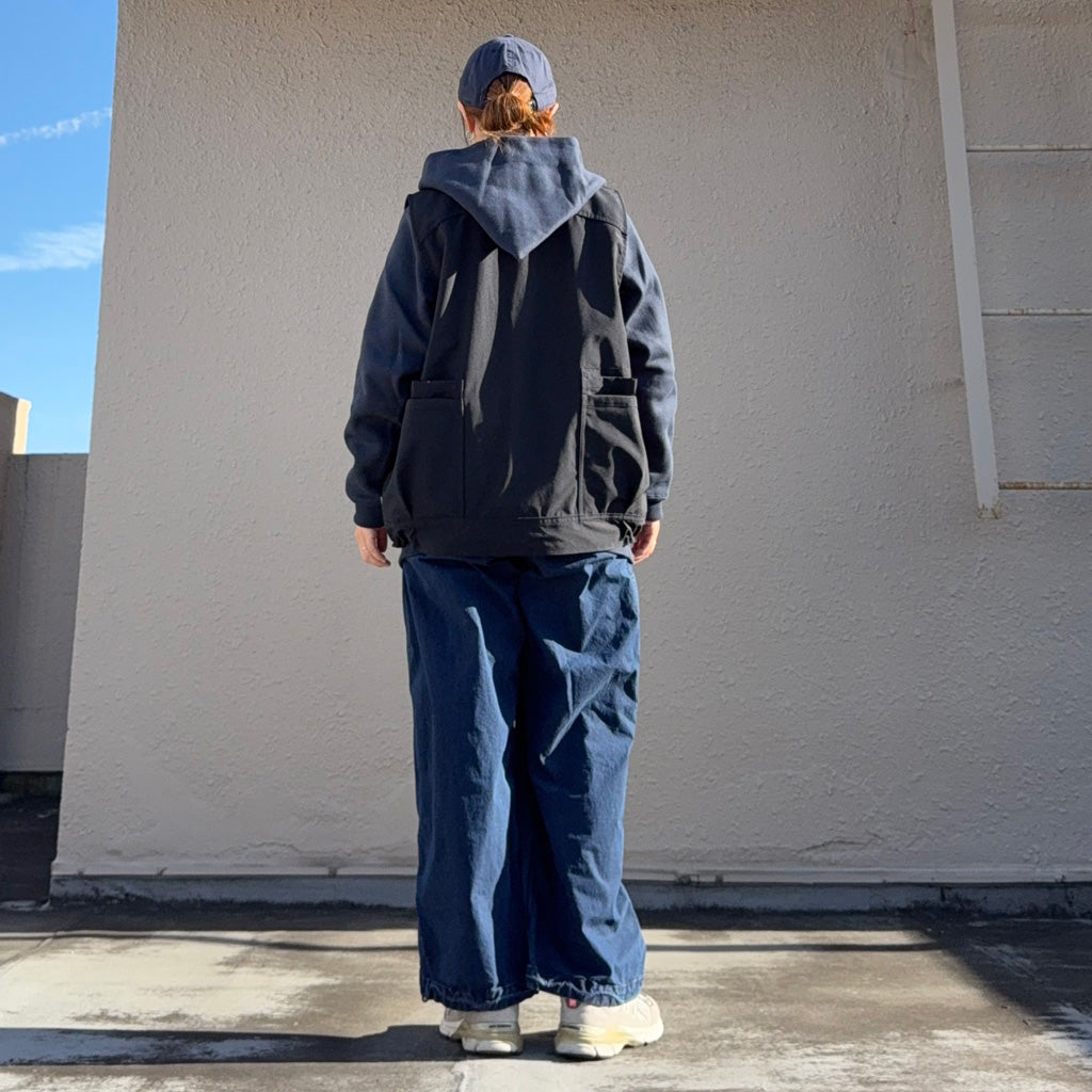 SASSAFRAS : OVERGROWN HIKER VEST(P/C WEATHER) (NAVY)