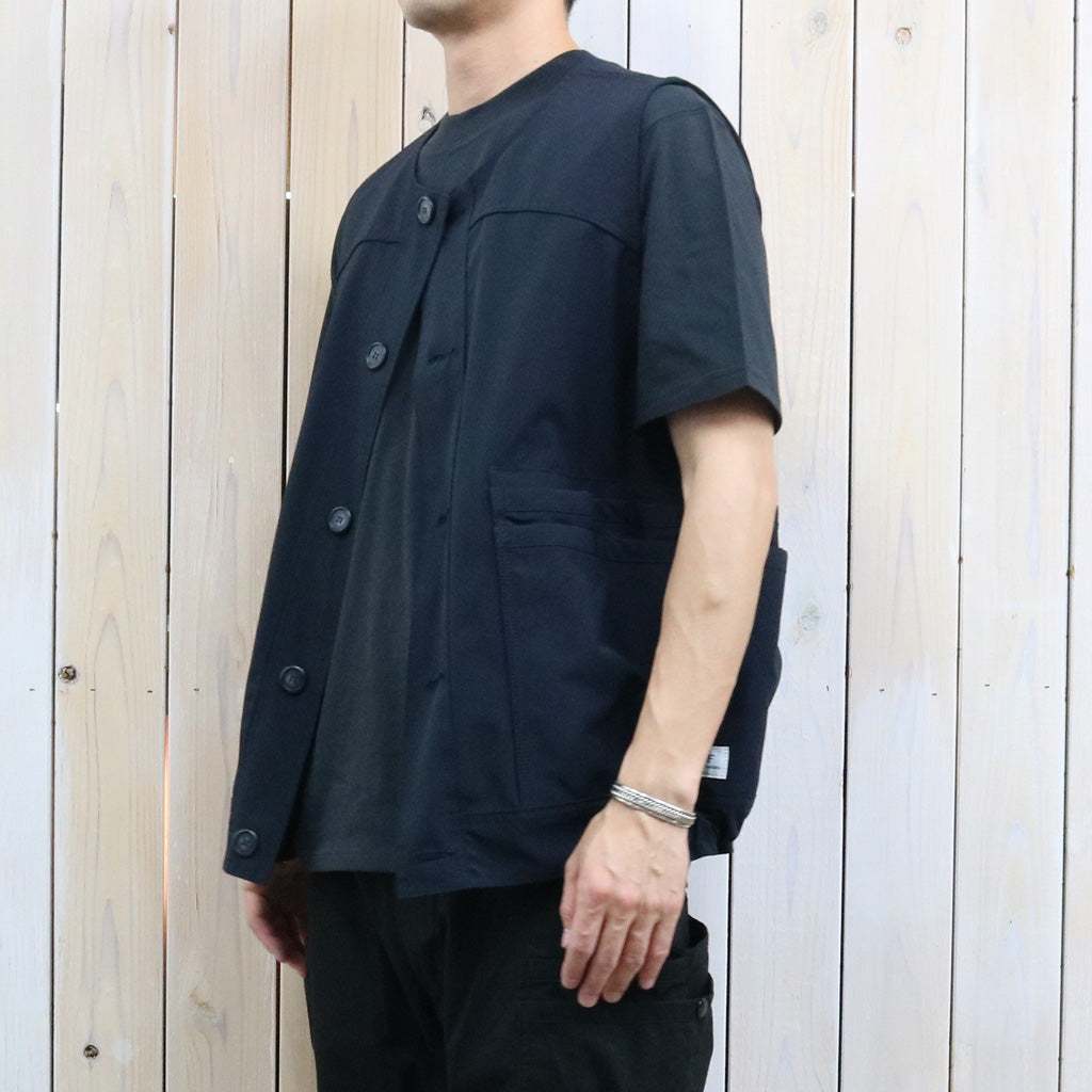 SASSAFRAS : OVERGROWN HIKER VEST(P/C WEATHER) (NAVY)