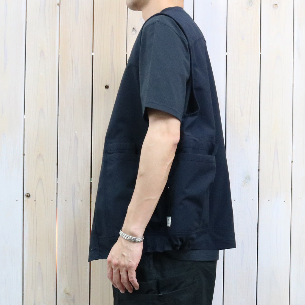 SASSAFRAS : OVERGROWN HIKER VEST(P/C WEATHER) (NAVY)