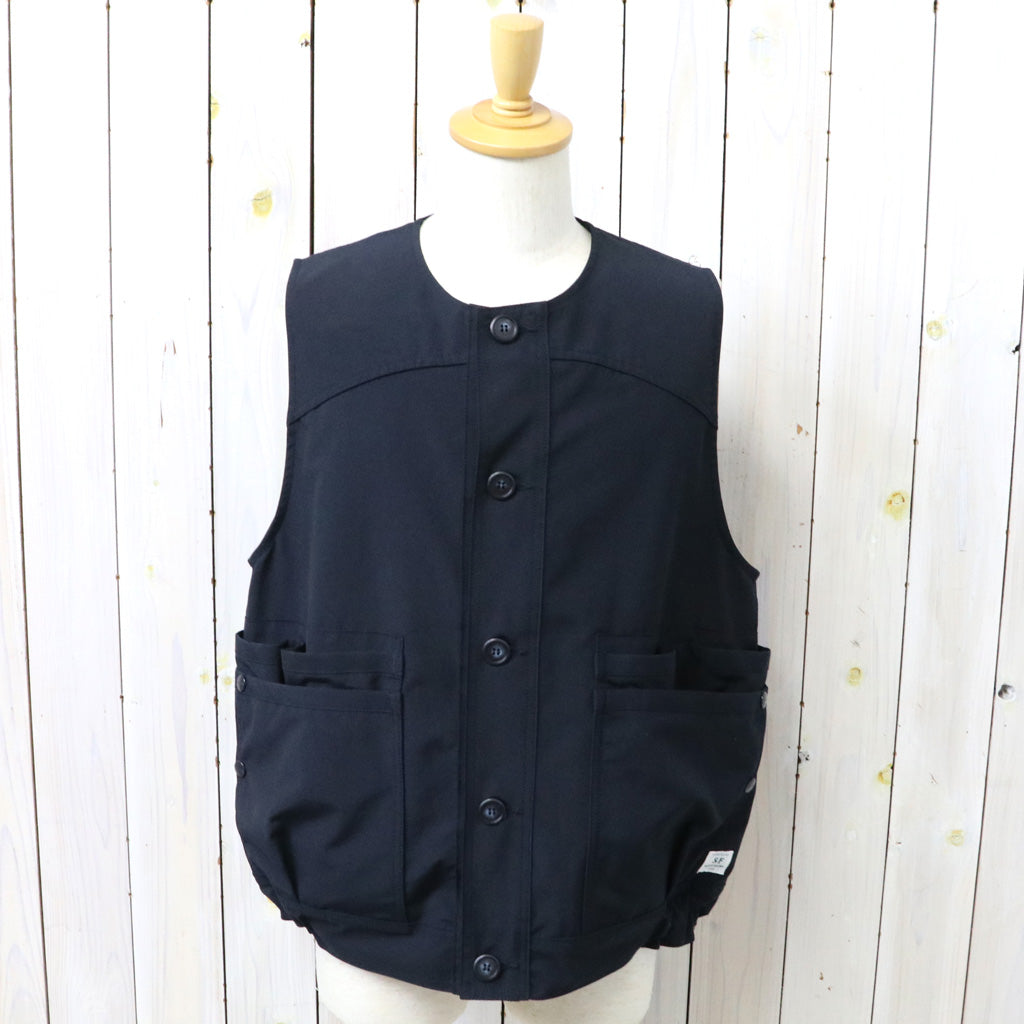 SASSAFRAS : OVERGROWN HIKER VEST(P/C WEATHER) (NAVY)