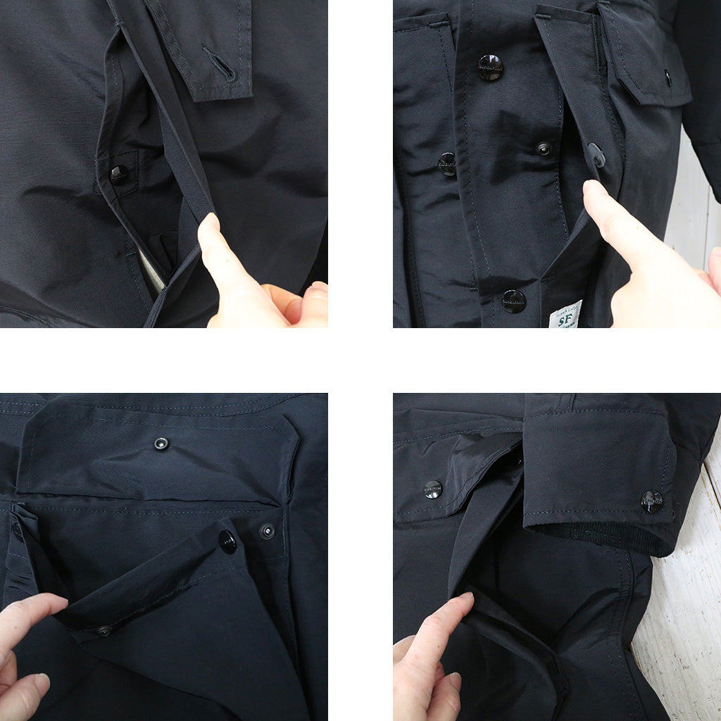 SASSAFRAS : CULTIVATOR COAT(60/40) (BLACK)