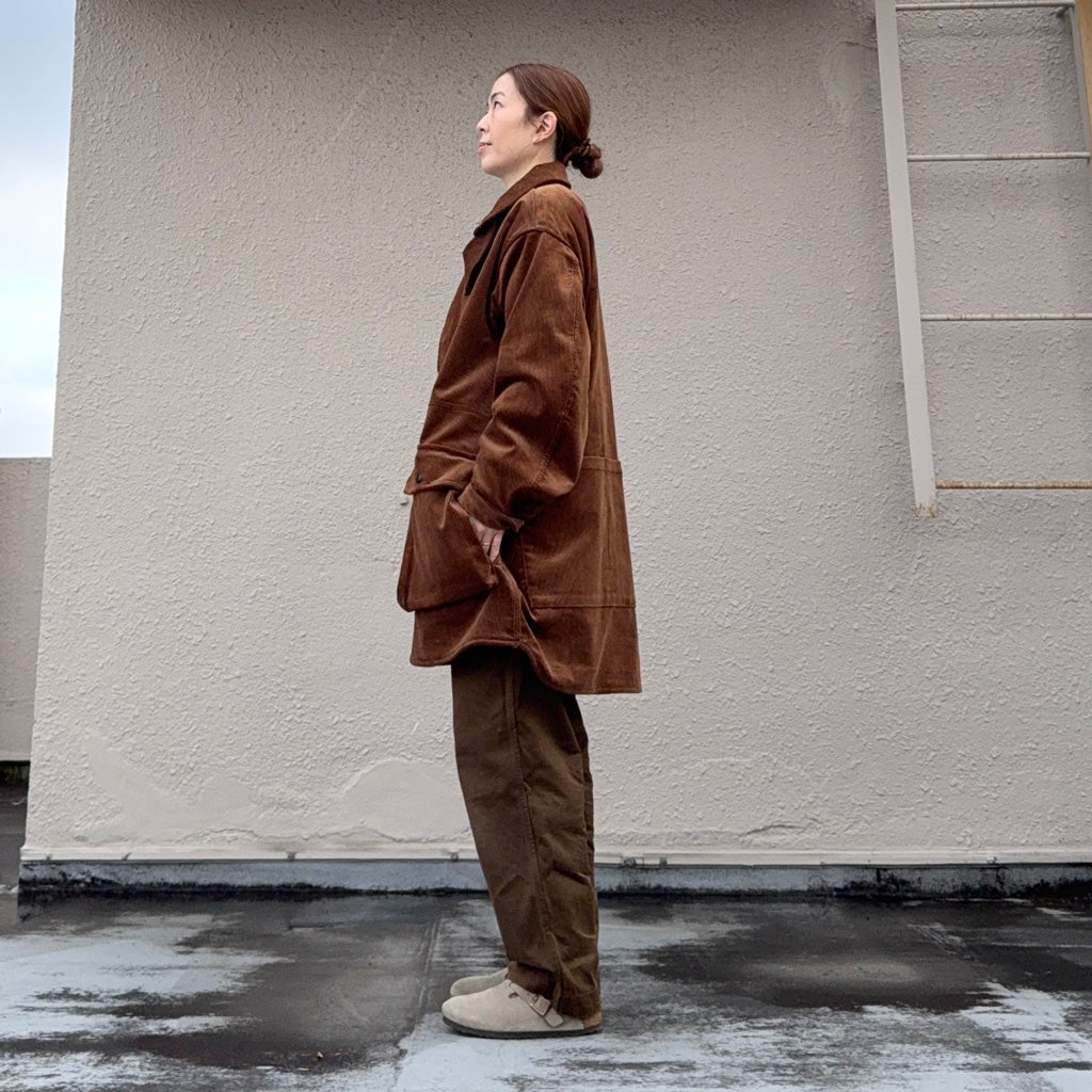 SASSAFRAS : CULTIVATOR COAT(9W CORDUROY) (BROWN) – Reggieshop