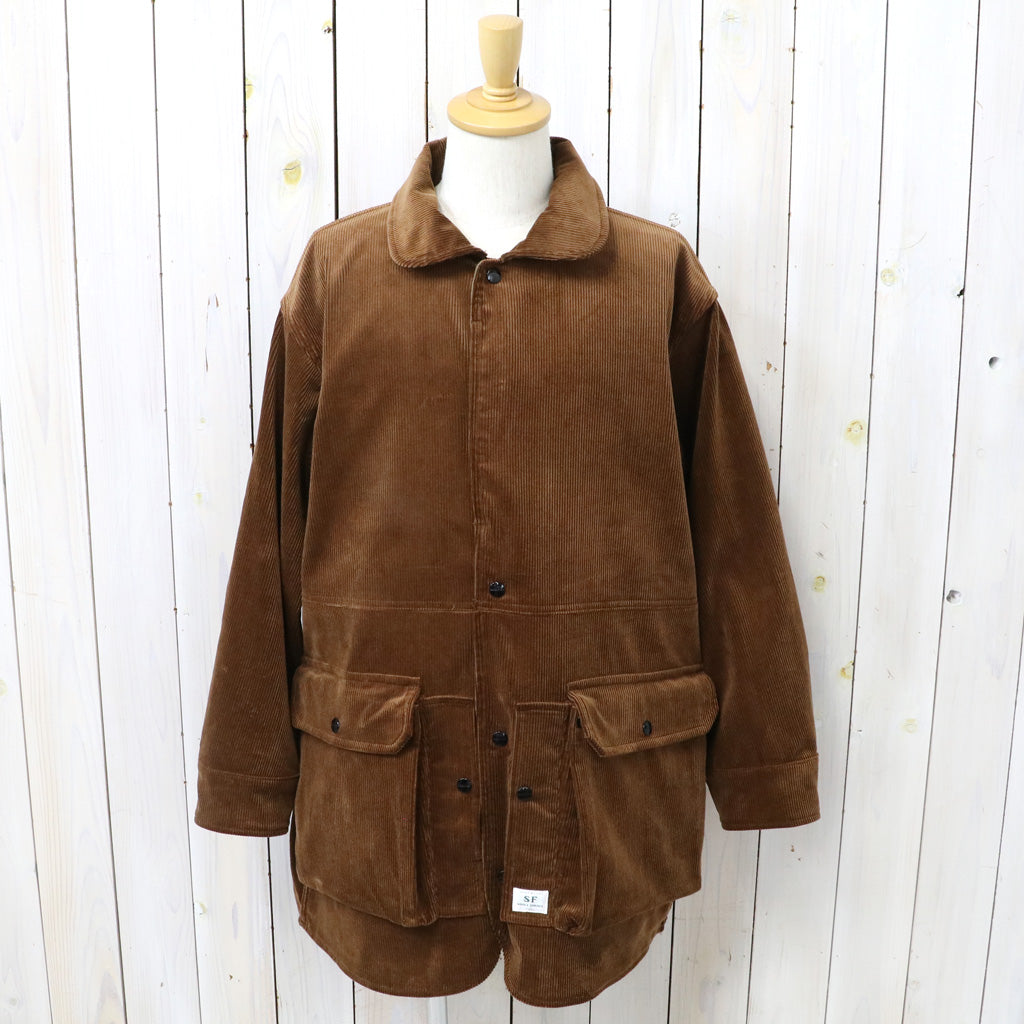 SASSAFRAS : CULTIVATOR COAT(9W CORDUROY) (BROWN)