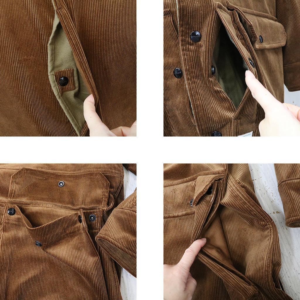 SASSAFRAS : CULTIVATOR COAT(9W CORDUROY) (BROWN)