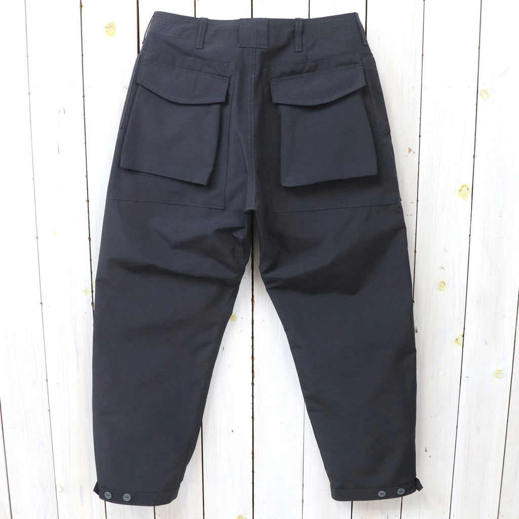 SASSAFRAS : DIGS CREW PANTS 4/5(P/C WEATHER) (CHARCOAL)