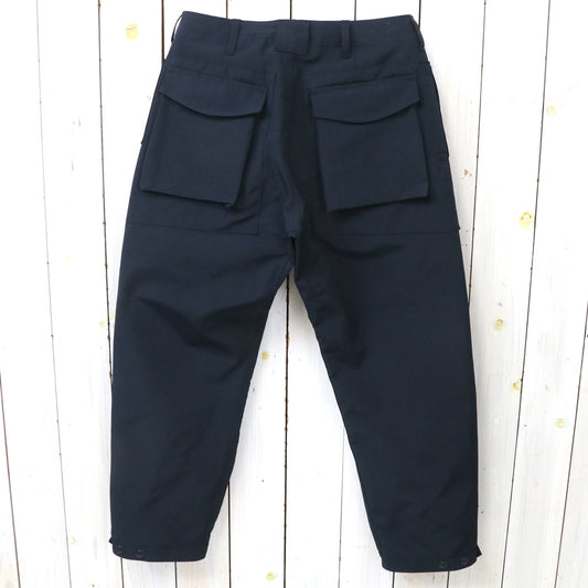 SASSAFRAS : DIGS CREW PANTS 4/5(P/C WEATHER) (NAVY)