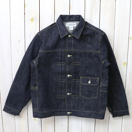 SASSAFRAS : GARDENER R JACKET(14oz DENIM) (INDIGO)