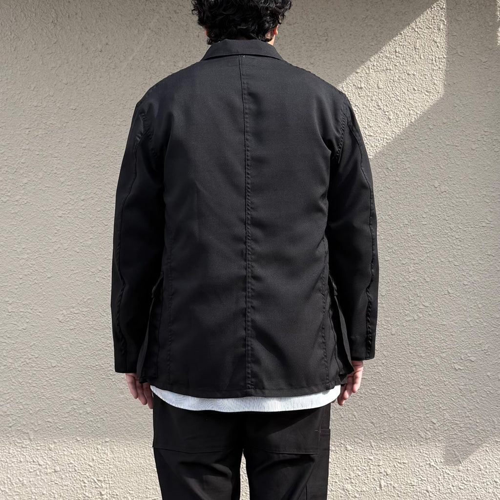 SASSAFRAS : G.D.U. LEAF JACKET-WOOLINO (BLACK)