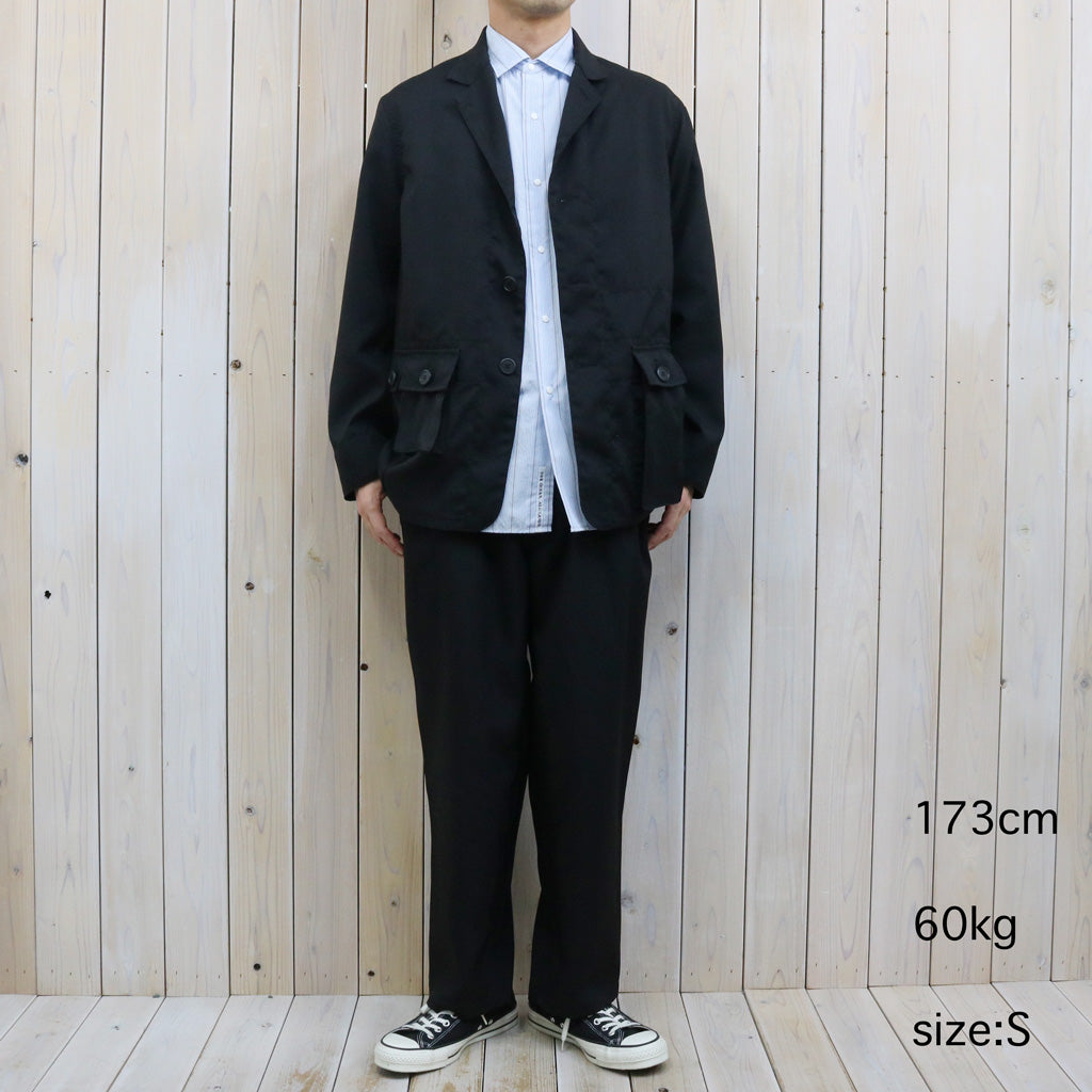 SASSAFRAS : G.D.U. LEAF JACKET-WOOLINO (BLACK)