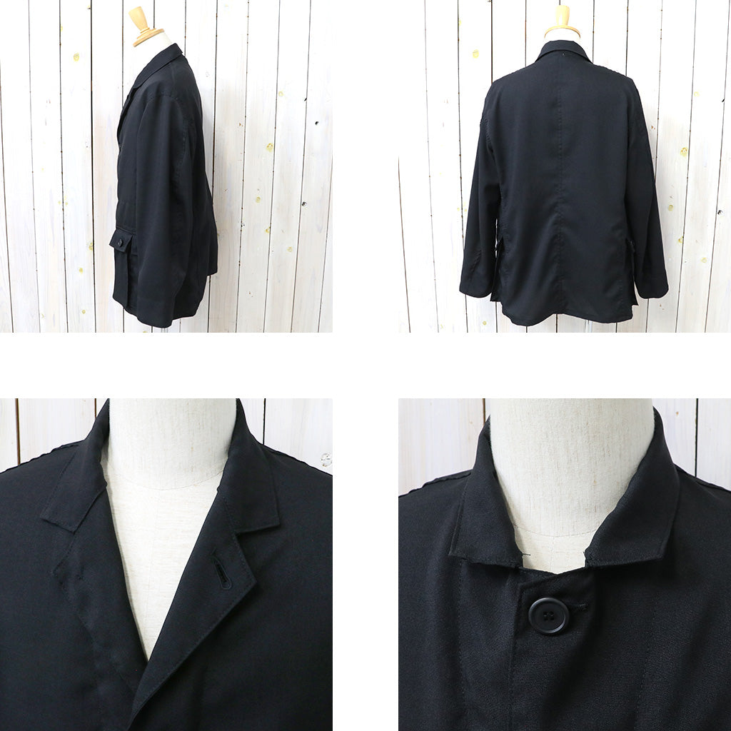 SASSAFRAS : G.D.U. LEAF JACKET-WOOLINO (BLACK)