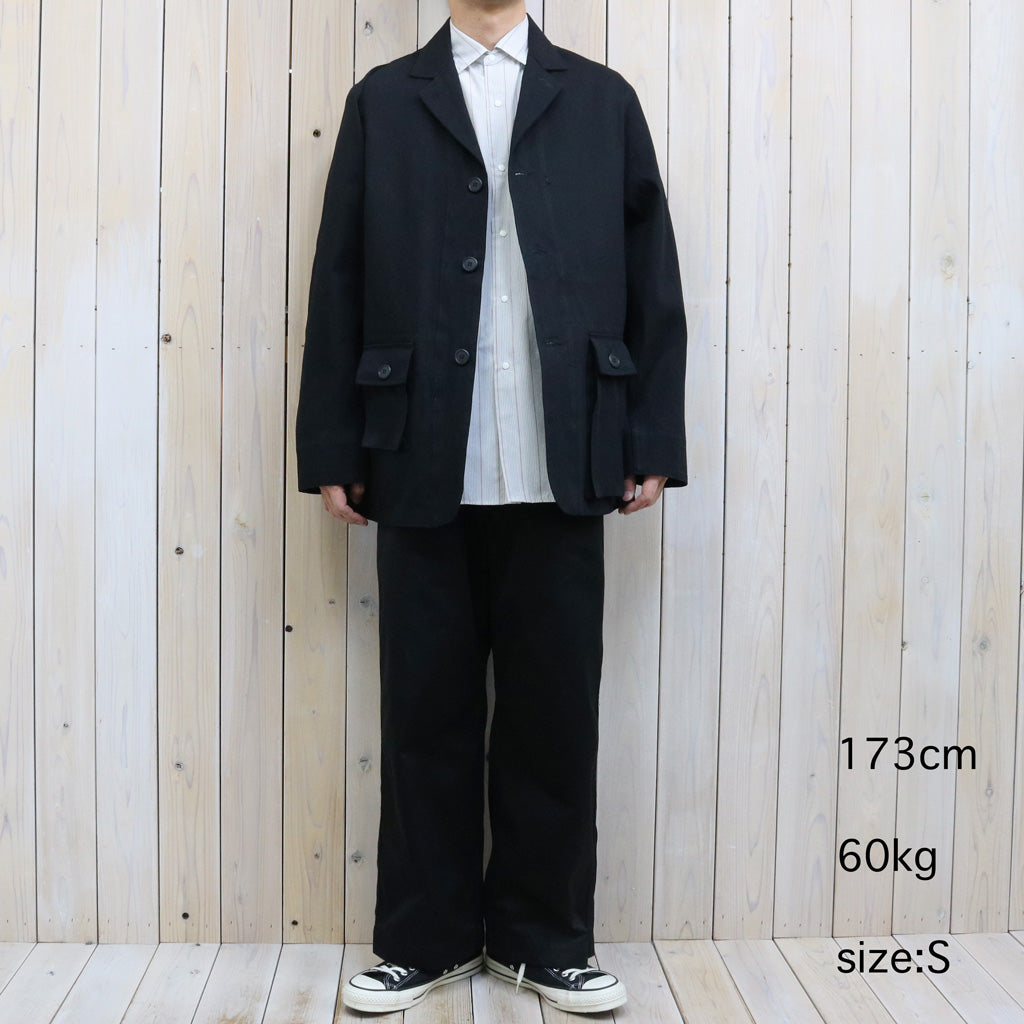 SASSAFRAS : G.D.U. LEAF JACKET-8.5oz WORK DENIM (BLACK)
