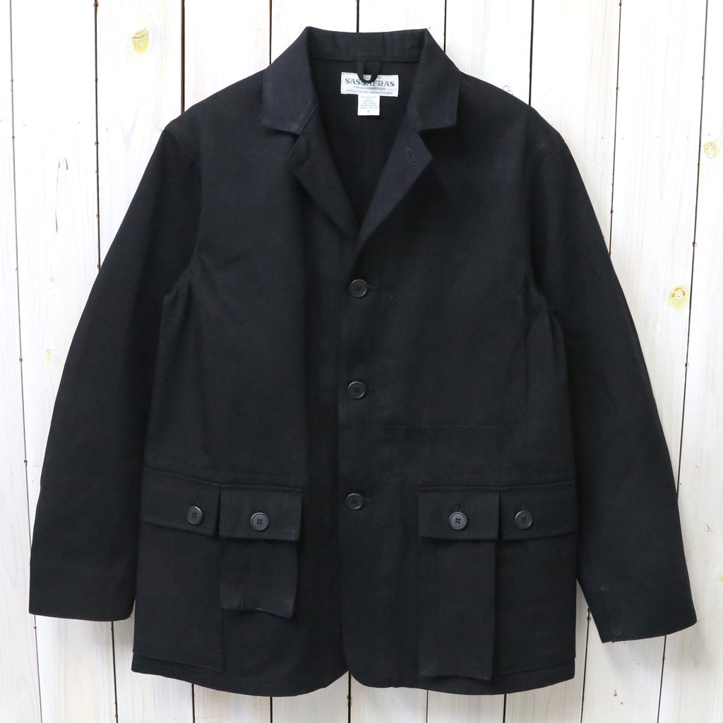 SASSAFRAS : G.D.U. LEAF JACKET-8.5oz WORK DENIM (BLACK)