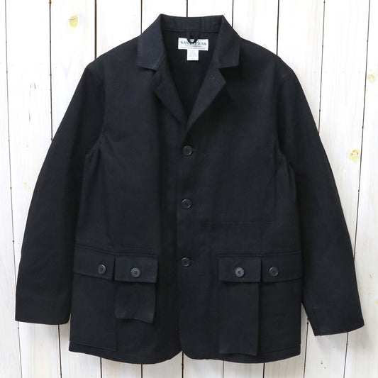 SASSAFRAS : G.D.U. LEAF JACKET-8.5oz WORK DENIM (BLACK)