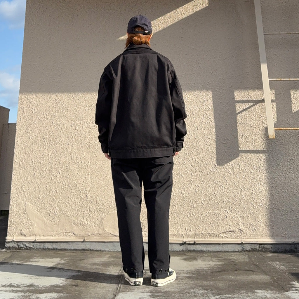 SASSAFRAS : OVERGROWN TRUG JACKET-PIQUE (BLACK)